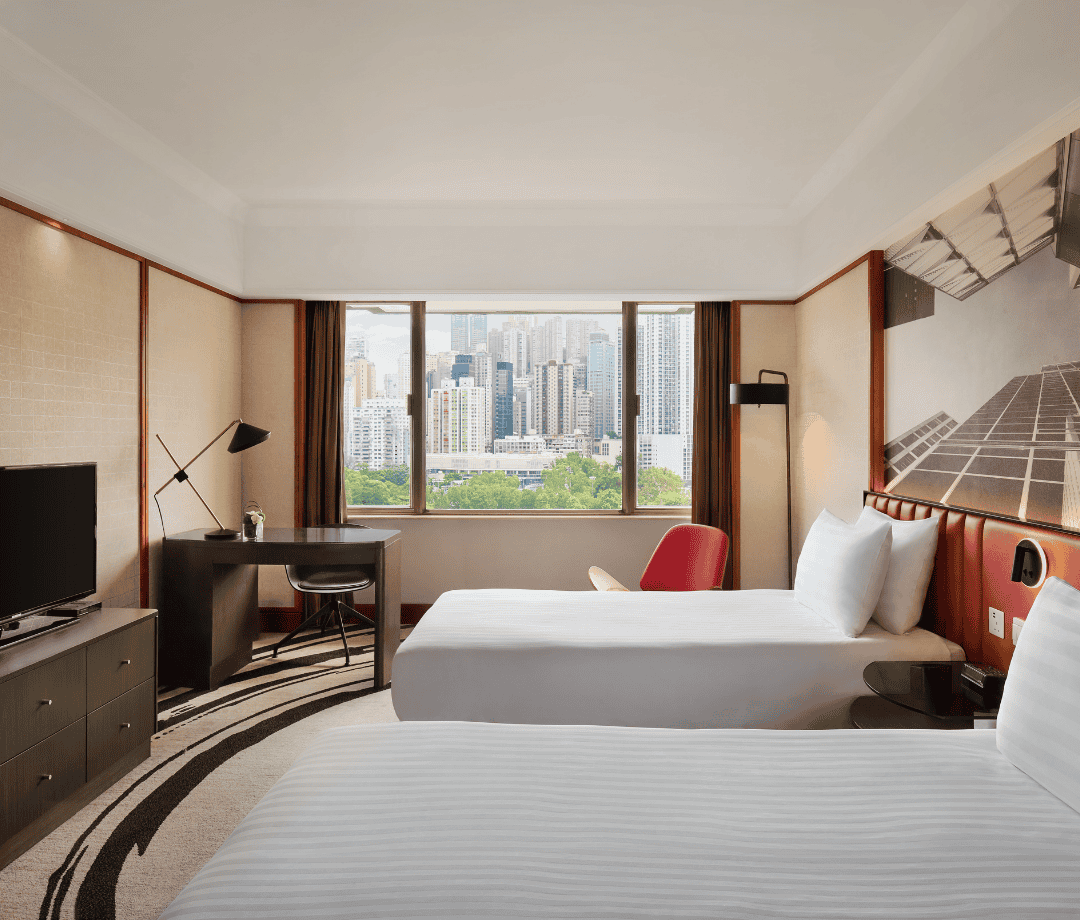 The Park Lane Hong Kong Deluxe Room with 2 Twin and Panoramic view